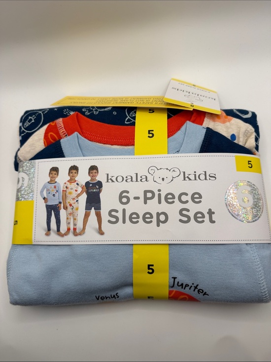 Koala Kids Other - Koala Kids Light Blue & Navy 6-Piece Sleep Set